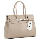 Geanta dama piele naturala DiAmanti Hermina Taupe Deschis